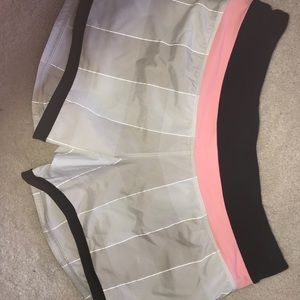 Lulu lemon running shorts: reflective